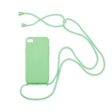 Θήκη Σιλικόνης με Κορδόνι CarryHang Sonique Apple iPhone 7 / iPhone 8 / iPhone SE 2020 / iPhone SE 2022 Πράσινο Ανοιχτό
