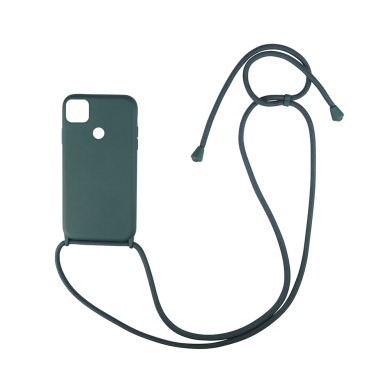 Θήκη Σιλικόνης με Κορδόνι CarryHang Sonique Xiaomi Redmi 9C Πράσινο Σκούρο