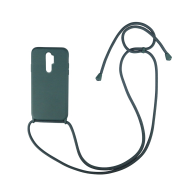 Θήκη Σιλικόνης με Κορδόνι CarryHang Sonique Xiaomi Redmi 9 Πράσινο Σκούρο