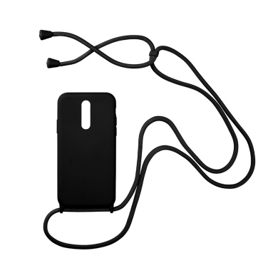 Θήκη Σιλικόνης με Κορδόνι CarryHang Sonique Xiaomi Redmi 8 Μαύρο