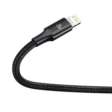 Baseus Rapid Series USB to Lightning Type-C micro USB Cable 1.5m 20W Μαύρο