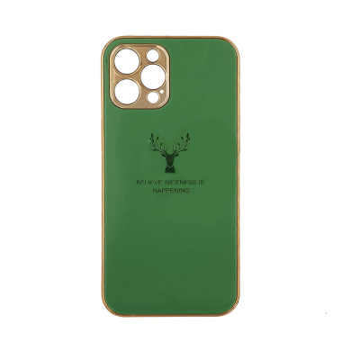 GKK Electroplate Glass Case Apple iPhone 12 Pro Max Reindeer Λαχανί