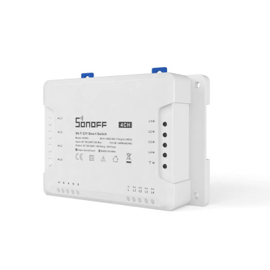 Sonoff Smart Διακόπτης WIFi 4CHR3 4 Θέσεων 16Α Λευκό