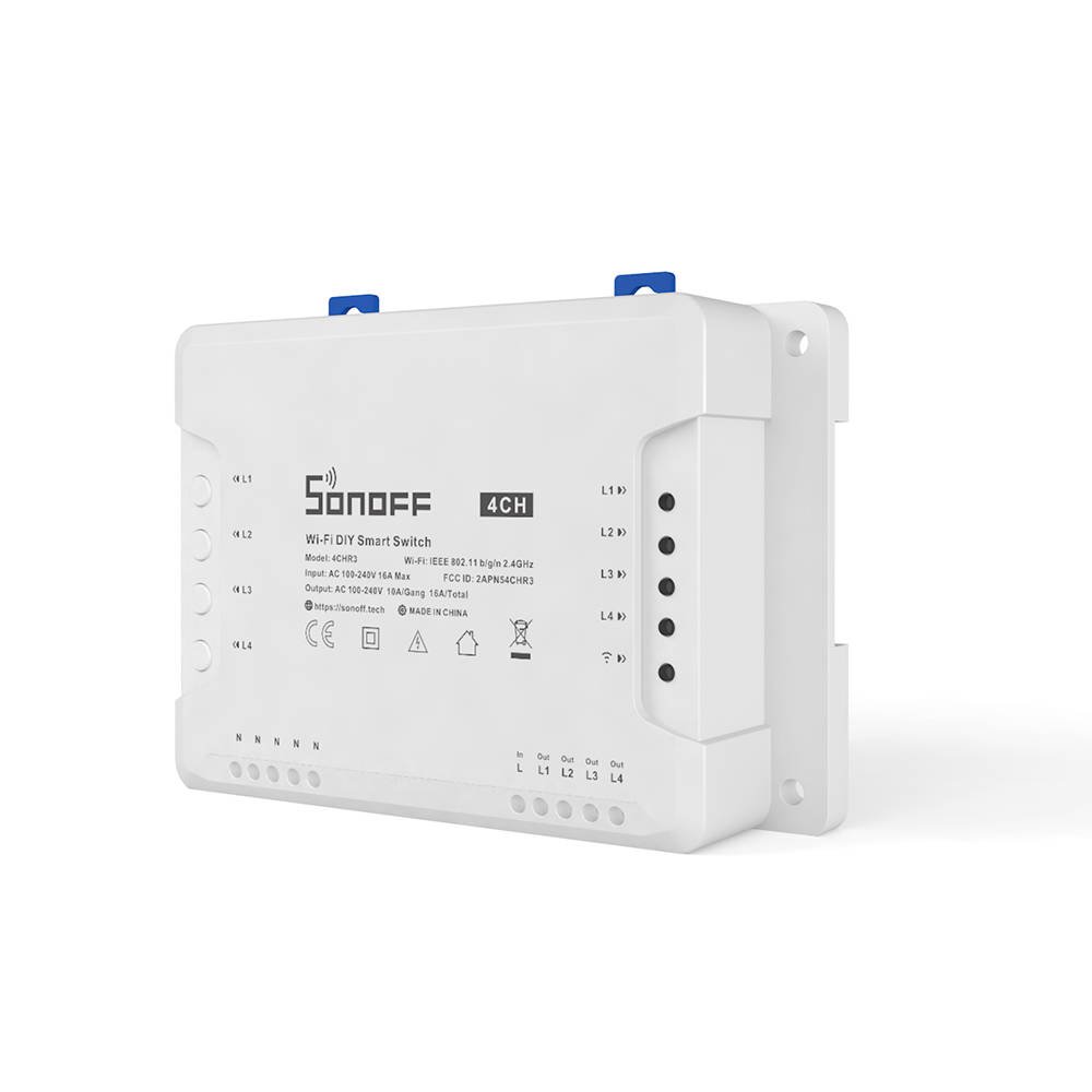 Sonoff RF R2 Smart Διακόπτης με WIFi RF 433 1 Θέσεων 10 Α Λευκό