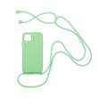 Θήκη Σιλικόνης με Κορδόνι CarryHang Sonique Samsung Galaxy A42 5G Πράσινο Σκούρο