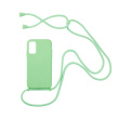 Θήκη Σιλικόνης με Κορδόνι CarryHang Sonique Samsung Galaxy A41 Πράσινο Σκούρο