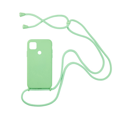 Θήκη Σιλικόνης με Κορδόνι CarryHang Sonique Xiaomi Redmi 9C Πράσινο Ανοιχτό