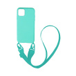 Θήκη Σιλικόνης με Strap CarryHang Sonique Apple iPhone 11 Μπλε Σκούρο