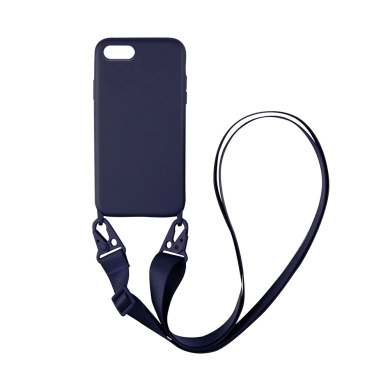 Θήκη Σιλικόνης με Strap CarryHang Sonique Apple iPhone 7 Plus / iPhone 8 Plus Μπλε Σκούρο