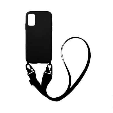 Θήκη Σιλικόνης με Strap CarryHang Sonique Samsung Galaxy A41 Μαύρο