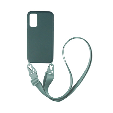 Θήκη Σιλικόνης με Strap CarryHang Sonique Samsung Galaxy A41 Πράσινο Σκούρο