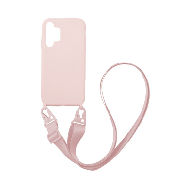 Θήκη Σιλικόνης με Strap CarryHang Sonique Samsung Galaxy A32 5G Ροζ