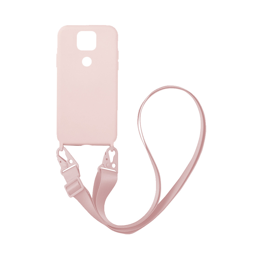 Θήκη Σιλικόνης με Strap CarryHang Sonique Xiaomi Redmi Note 9 Ροζ