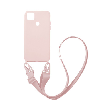 Θήκη Σιλικόνης με Strap CarryHang Sonique Xiaomi Redmi 9C Ροζ