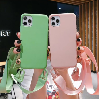Θήκη Σιλικόνης με Strap CarryHang Sonique Xiaomi Redmi 9A / Redmi 9AT Πράσινο Σκούρο