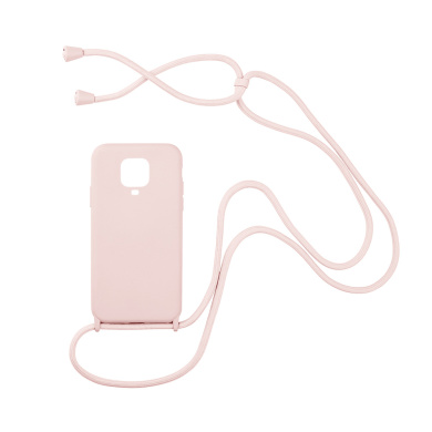 Θήκη Σιλικόνης με Κορδόνι CarryHang Sonique Xiaomi Redmi Note 9S/9 Pro Ροζ