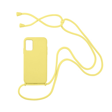 Θήκη Σιλικόνης με Κορδόνι CarryHang Sonique Samsung Galaxy A72 4G Κίτρινο