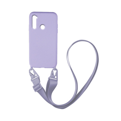 Θήκη Σιλικόνης με Strap CarryHang Sonique Xiaomi Redmi Note 8T Λιλά