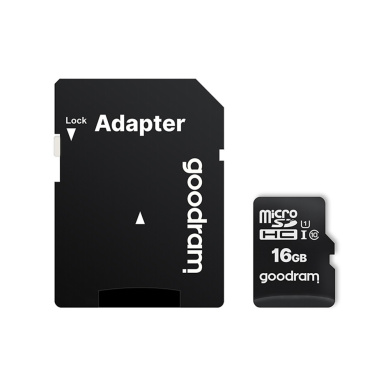 Κάρτα Μνήμης GoodRam microSDHC 16GB UHS I Class 10 + Adapter