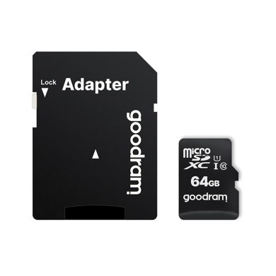 Κάρτα Μνήμης GoodRam Micro SDXC 64GB kl. 10 UHS-I 30/15MB/s +adapter