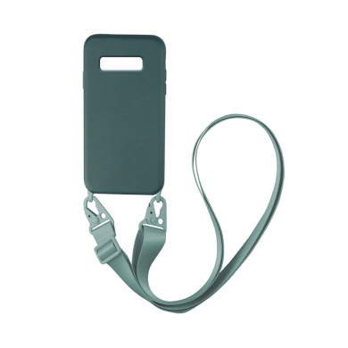 Θήκη Σιλικόνης με Strap CarryHang Sonique Samsung Galaxy S10 Πράσινο Σκούρο