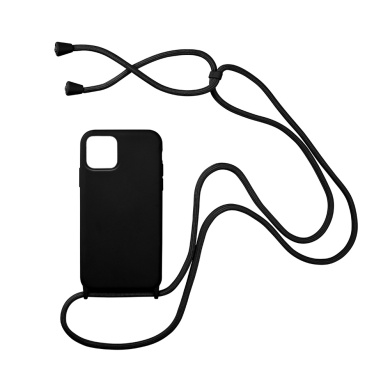 Θήκη Σιλικόνης με Κορδόνι CarryHang Sonique Apple iPhone 13 Mini Μαύρο