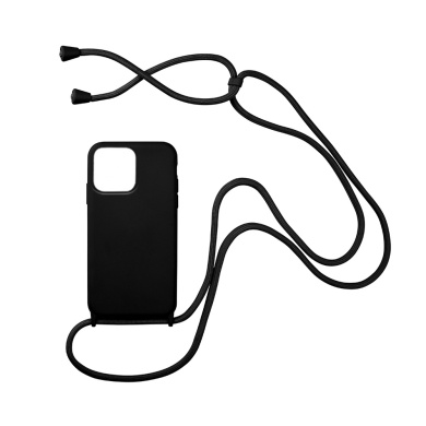 Θήκη Σιλικόνης με Κορδόνι CarryHang Sonique Apple iPhone 13 Pro Μαύρο