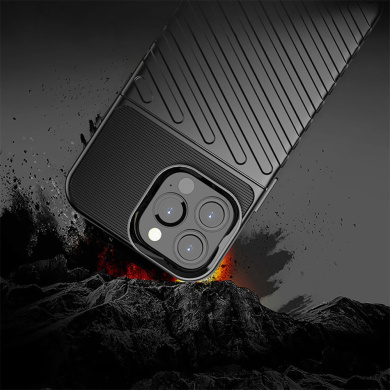 Θήκη Κινητού Thunder Case Flexible Tough Rugged Apple iPhone 13 Pro Max Μαύρο