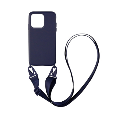 Θήκη Σιλικόνης με Strap CarryHang Sonique Apple iPhone 13 Pro Μπλε Σκούρο