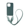 Θήκη Σιλικόνης με Strap CarryHang Sonique Apple iPhone 13 Pro Max Πράσινο Ανοιχτό