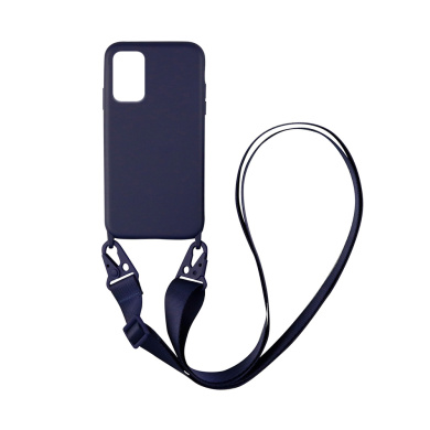 Θήκη Σιλικόνης με Strap CarryHang Sonique Xiaomi Redmi Note 10 / Redmi Note 10s / Poco M5s Μπλε Σκούρο
