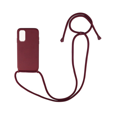 Θήκη Σιλικόνης με Κορδόνι CarryHang Sonique Xiaomi Redmi Note 10 5G / Poco M3 Pro 5G Μπορντώ