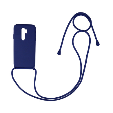 Θήκη Σιλικόνης με Κορδόνι CarryHang Sonique Xiaomi Redmi 9 Μπλε Σκούρο