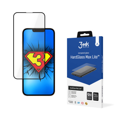 3MK HardGlass Max Lite Full Screen Apple iPhone 13 Pro Μαύρο