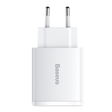 Φορτιστής Baseus Type C/2x USB PD Quick Charge,30W, 3A Λευκό
