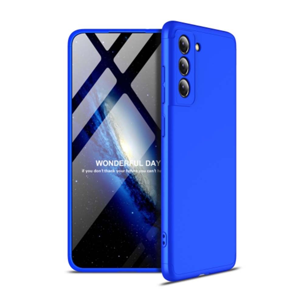 Θήκη Σιλικόνης με Strap CarryHang Sonique Samsung Galaxy S21 FE Μπλε Σκούρο