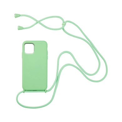 Θήκη Σιλικόνης με Κορδόνι CarryHang Sonique Apple iPhone 13 Πράσινο Ανοιχτό