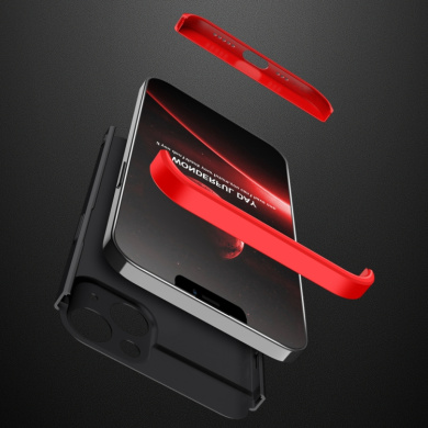 GKK 360 Full Body Protection Apple iPhone 13 Μαύρο/Κόκκινο