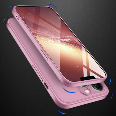 GKK 360 Full Body Protection Apple iPhone 13 Pro Max Ροζ Χρυσό