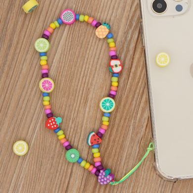 Βραχιόλι Λουράκι Κινητού  Phone Strap Jewelry 24cm Colorful Fruit