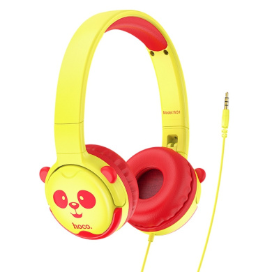 Ακουστικά  Κεφαλής Παιδικα Hoco W31 jack 3,5mm Κίτρινο