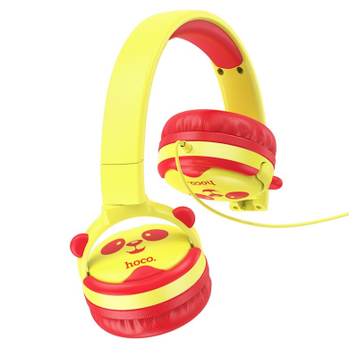 Ακουστικά  Κεφαλής Παιδικα Hoco W31 jack 3,5mm Κίτρινο