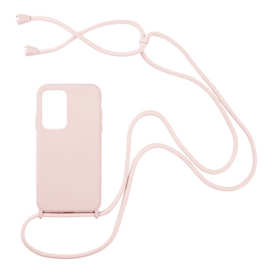 Θήκη Σιλικόνης με Κορδόνι CarryHang Sonique Xiaomi Poco F3/Mi 11i Ροζ