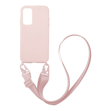 Θήκη Σιλικόνης με Strap CarryHang Sonique Xiaomi Redmi Note 11 4G / Redmi Note 11S Ροζ
