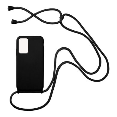 Θήκη Σιλικόνης με Κορδόνι CarryHang Sonique Xiaomi Redmi 10 / Redmi 10 2022 Μαύρο