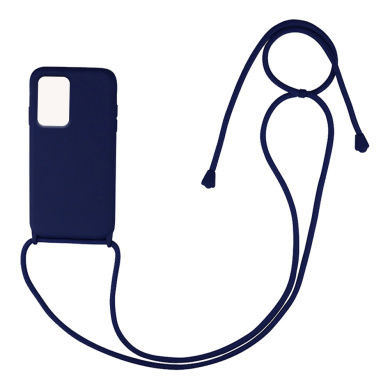 Θήκη Σιλικόνης με Κορδόνι CarryHang Sonique Xiaomi Redmi 10 / Redmi 10 2022 Μπλε Σκούρο