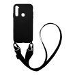 Θήκη Σιλικόνης με Strap CarryHang Sonique Xiaomi Redmi Note 8 / Redmi Note 8 2021 Μπλε Σκούρο