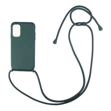 Θήκη Σιλικόνης με Κορδόνι CarryHang Sonique Xiaomi Redmi 9T Πράσινο Σκούρο