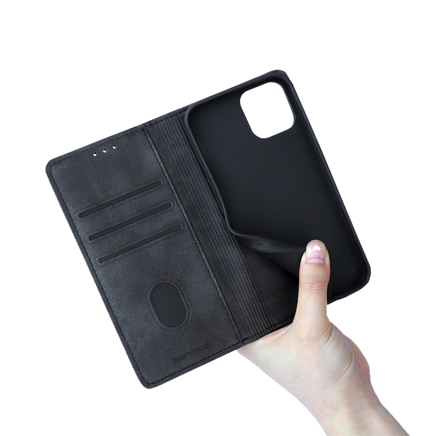 Θήκη Πορτοφόλι Vintage Magnet Wallet Sonique Xiaomi Redmi Note 9S/9 Pro Μαύρο