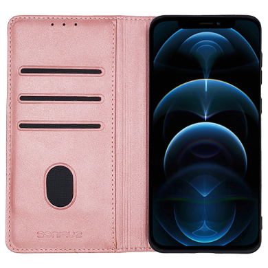 Θήκη Πορτοφόλι Vintage Magnet Wallet Sonique Xiaomi Redmi Note 9S/9 Pro Ροζ Χρυσό